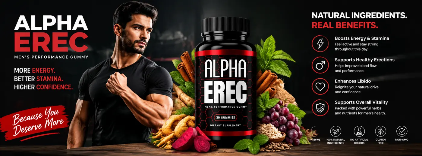 AlphaErec Men's Performance Gummy – Natural ingredients, real benefits